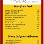 Disneyland Park and Disney California Adventure Attraction Height Requirements